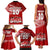 Personalised Tonga Rugby Family Matching Tank Maxi Dress and Hawaiian Shirt Sipi Tau Dance Ngatu Pattern LT03 - Polynesian Pride