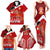 Tonga Rugby Family Matching Tank Maxi Dress and Hawaiian Shirt Sipi Tau Dance Coat of Arms Ngatu Pattern LT03 - Polynesian Pride