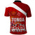 Tonga Rugby Polo Shirt Sipi Tau Dance Coat of Arms Ngatu Pattern LT03 - Polynesian Pride