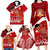 Personalised Tonga Rugby Family Matching Long Sleeve Bodycon Dress and Hawaiian Shirt Sipi Tau Dance Coat of Arms Ngatu Pattern LT03 - Polynesian Pride