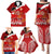 Personalised Tonga Rugby Family Matching Puletasi Dress and Hawaiian Shirt Sipi Tau Dance Coat of Arms Ngatu Pattern LT03 - Polynesian Pride