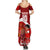 Personalised Tonga Rugby Family Matching Summer Maxi Dress and Hawaiian Shirt Sipi Tau Dance Coat of Arms Ngatu Pattern LT03 - Polynesian Pride