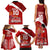 Personalised Tonga Rugby Family Matching Tank Maxi Dress and Hawaiian Shirt Sipi Tau Dance Coat of Arms Ngatu Pattern LT03 - Polynesian Pride