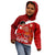 Personalised Tonga Rugby Kid Hoodie Sipi Tau Dance Coat of Arms Ngatu Pattern LT03 - Polynesian Pride