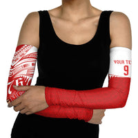 Tonga Rugby Custom Arm Sleeves Sipi Tau - Six Seven Six to the World LT03 - Polynesian Pride