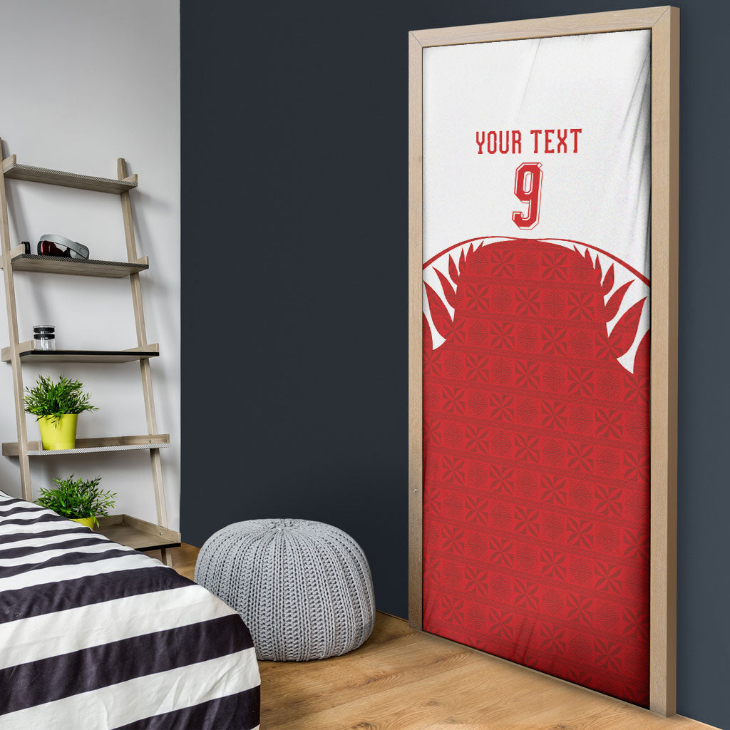 Tonga Rugby Custom Door Cover Sipi Tau - Six Seven Six to the World LT03 - Polynesian Pride