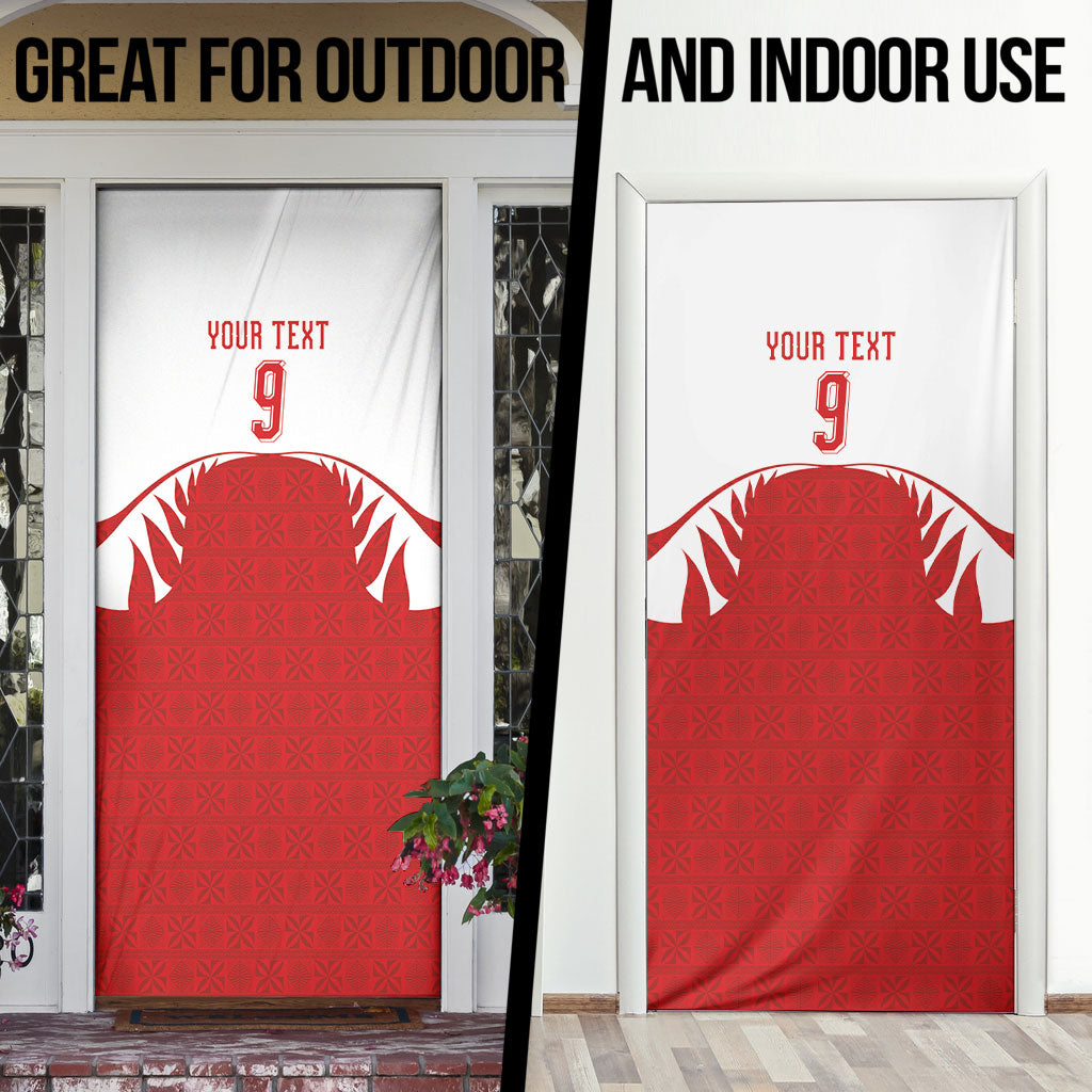 Tonga Rugby Custom Door Cover Sipi Tau - Six Seven Six to the World LT03 - Polynesian Pride