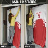 Tonga Rugby Custom Door Cover Sipi Tau - Six Seven Six to the World LT03 - Polynesian Pride