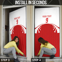 Tonga Rugby Custom Door Cover Sipi Tau - Six Seven Six to the World LT03 - Polynesian Pride