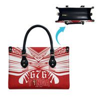 Tonga Rugby Leather Bag Sipi Tau - Six Seven Six to the World LT03 - Polynesian Pride