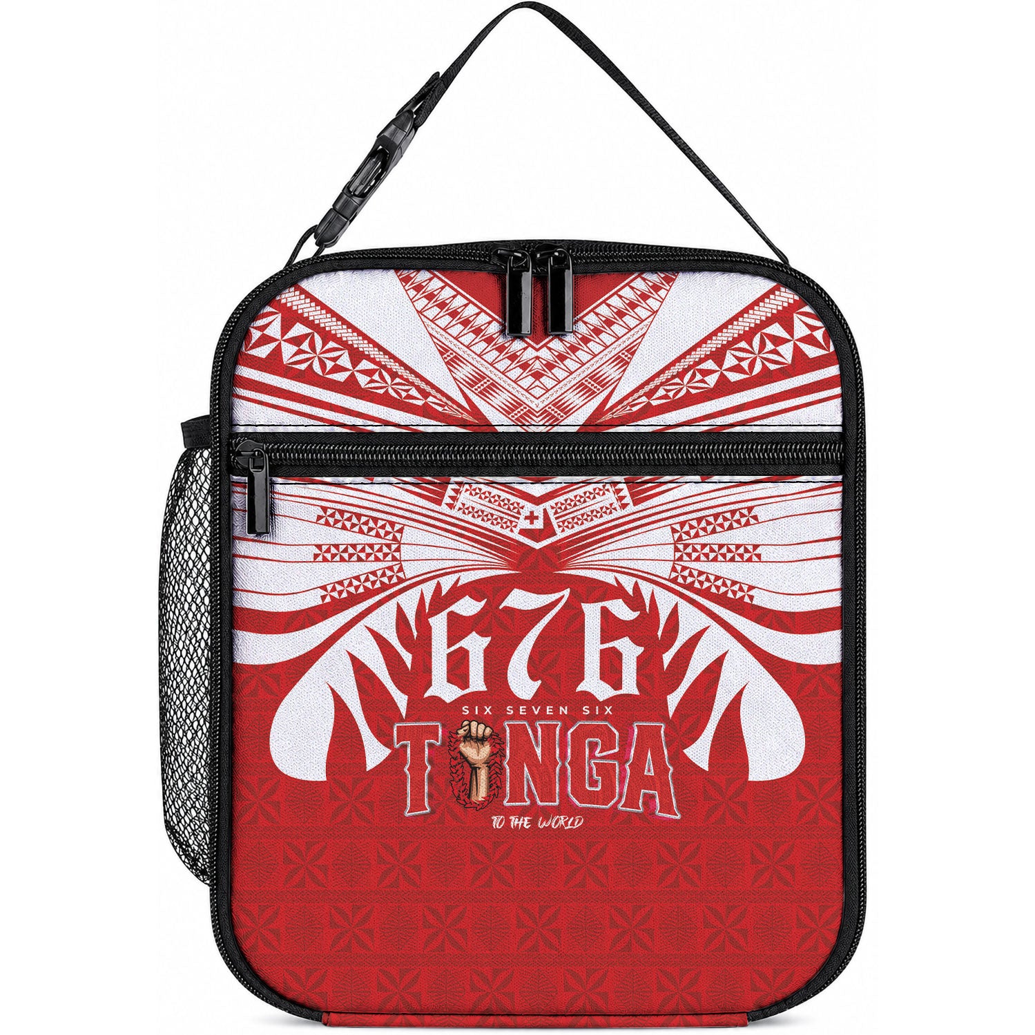 Tonga Rugby Lunch Bag Sipi Tau - Six Seven Six to the World