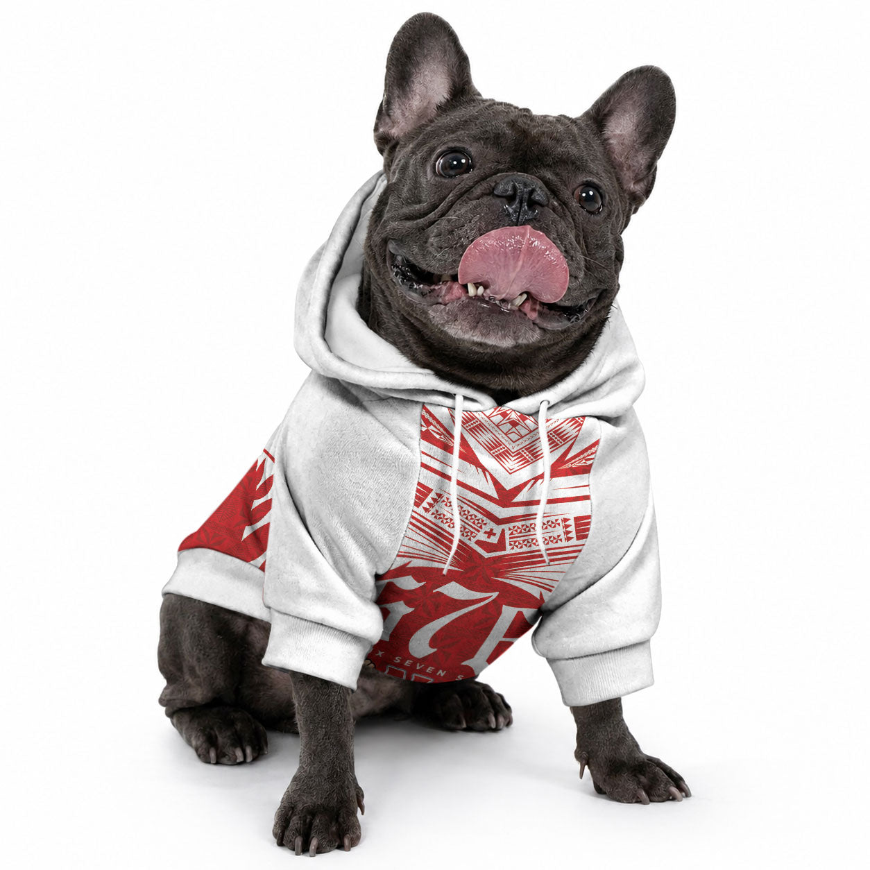 Tonga Rugby Custom Pet Hoodie Sipi Tau - Six Seven Six to the World