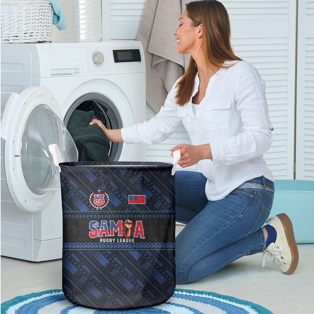 Toa Samoa Rugby Laundry Basket Siva Tau - Samoan Warriors Pacific Pattern LT03 - Polynesian Pride