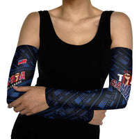 Toa Samoa Rugby Arm Sleeves Siva Tau - Samoan Warriors Pacific Pattern LT03 - Polynesian Pride