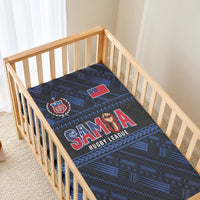 Toa Samoa Rugby Baby Bed Cover Siva Tau - Samoan Warriors Pacific Pattern LT03 - Polynesian Pride