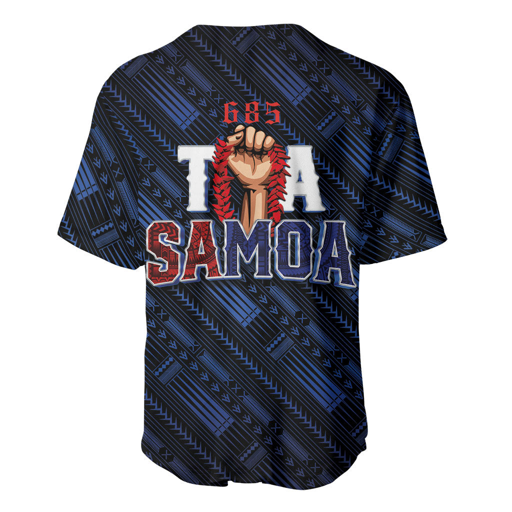 Toa Samoa Rugby Baseball Jersey Siva Tau - Samoan Warriors Pacific Pattern LT03 - Polynesian Pride