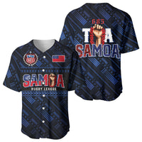 Toa Samoa Rugby Baseball Jersey Siva Tau - Samoan Warriors Pacific Pattern LT03 - Polynesian Pride