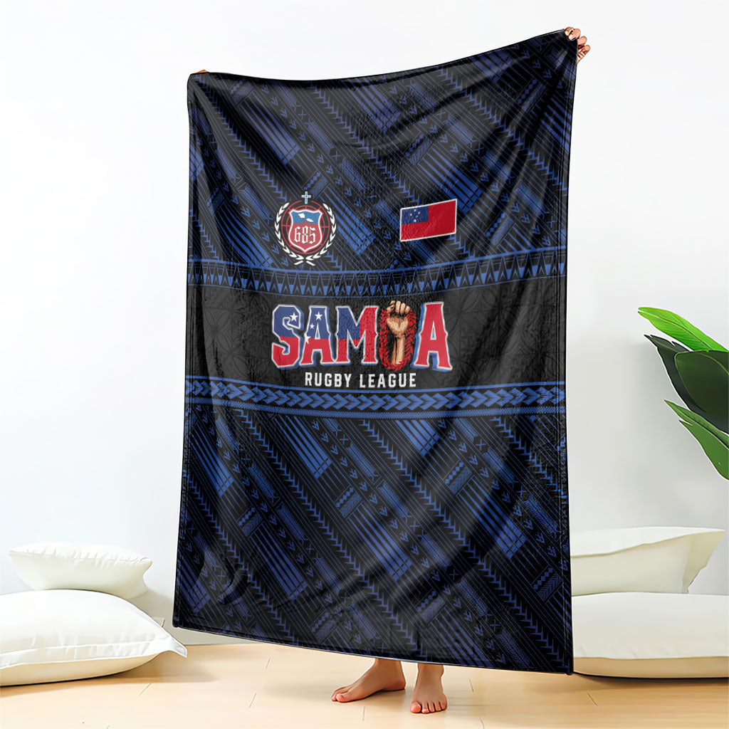 Toa Samoa Rugby Blanket Siva Tau - Samoan Warriors Pacific Pattern LT03 - Polynesian Pride
