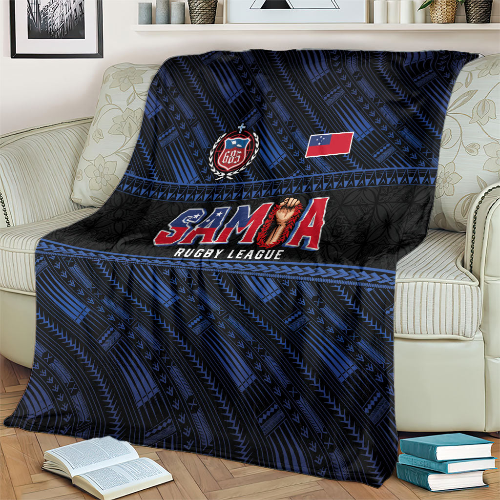 Toa Samoa Rugby Blanket Siva Tau - Samoan Warriors Pacific Pattern LT03 - Polynesian Pride
