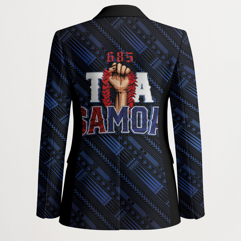 Toa Samoa Rugby Blazer Siva Tau - Samoan Warriors Pacific Pattern LT03 - Polynesian Pride