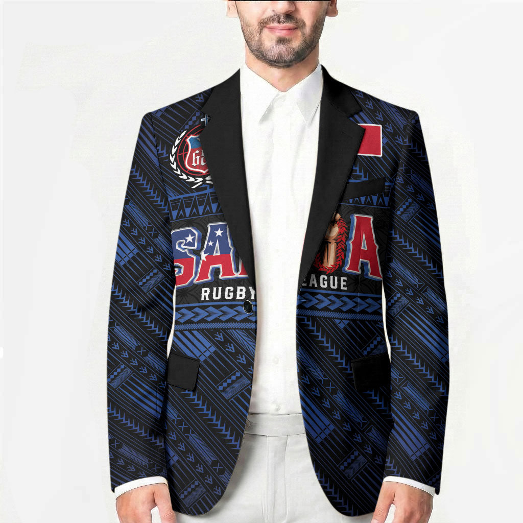 Toa Samoa Rugby Blazer Siva Tau - Samoan Warriors Pacific Pattern LT03 - Polynesian Pride
