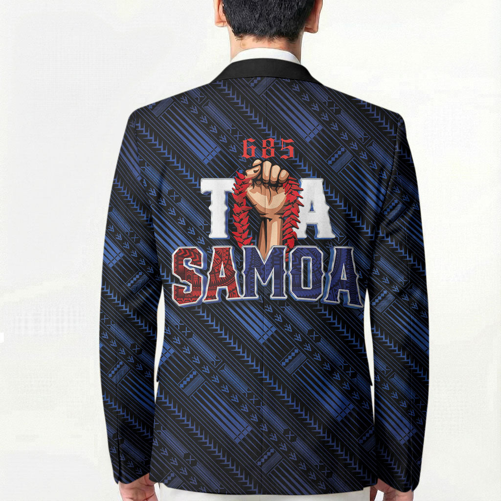 Toa Samoa Rugby Blazer Siva Tau - Samoan Warriors Pacific Pattern LT03 - Polynesian Pride