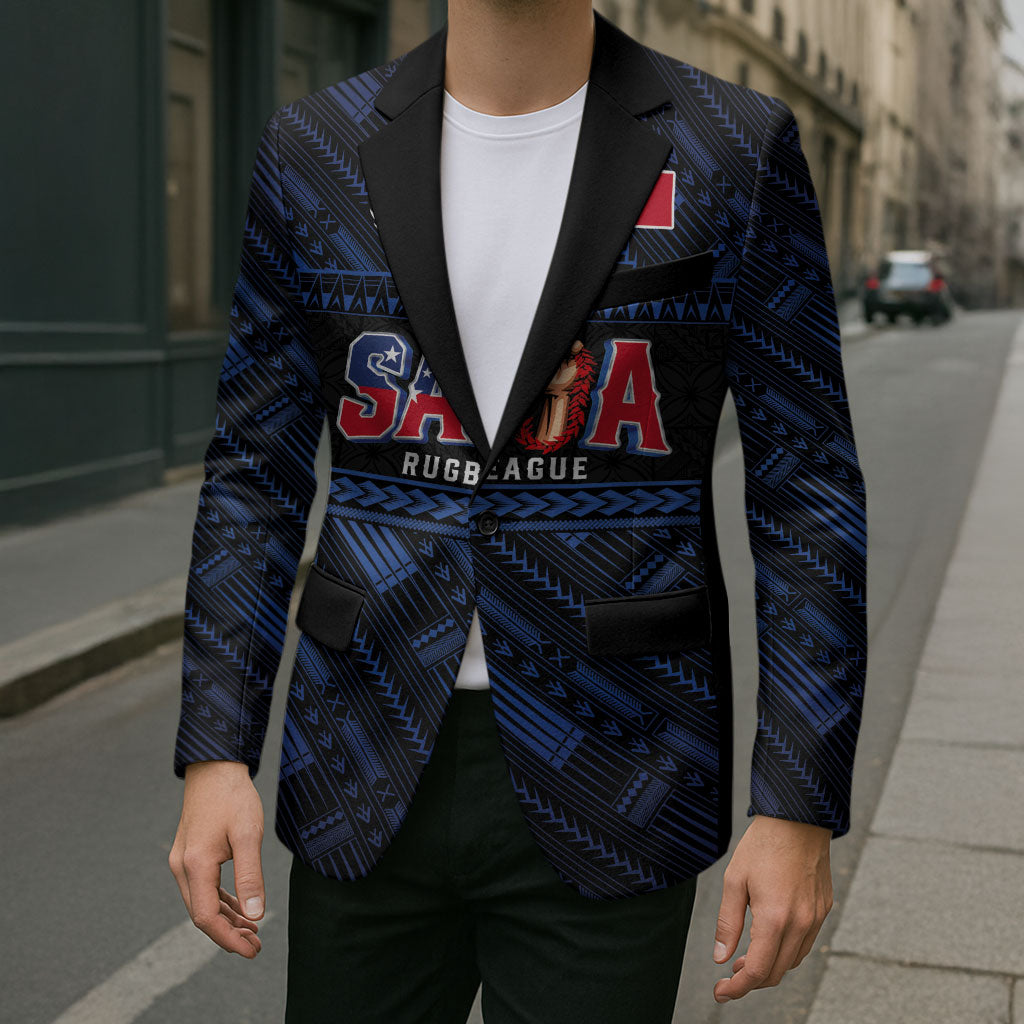 Toa Samoa Rugby Blazer Siva Tau - Samoan Warriors Pacific Pattern LT03 - Polynesian Pride