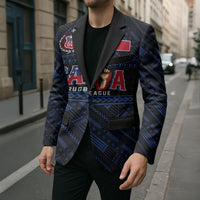 Toa Samoa Rugby Blazer Siva Tau - Samoan Warriors Pacific Pattern LT03 - Polynesian Pride