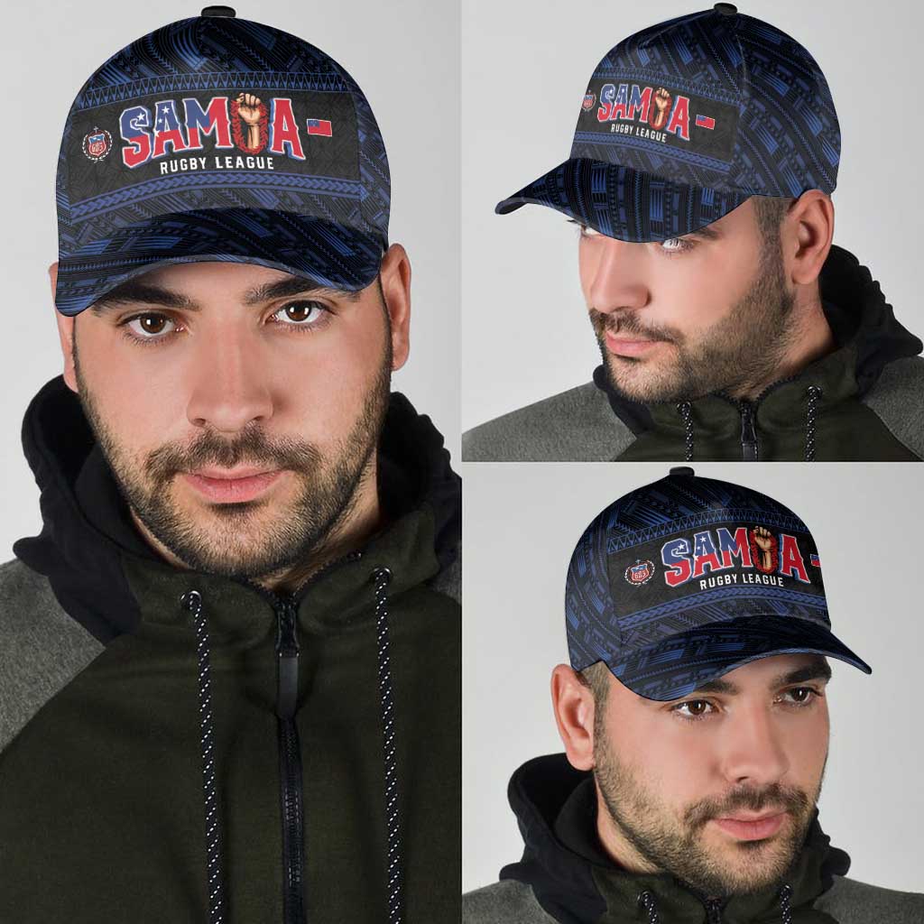 Toa Samoa Rugby Classic Cap Siva Tau - Samoan Warriors Pacific Pattern LT03 - Polynesian Pride