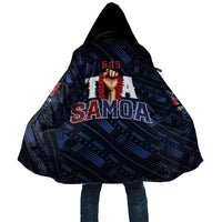 Toa Samoa Rugby Cloak Siva Tau - Samoan Warriors Pacific Pattern LT03 Unisex Navy - Polynesian Pride