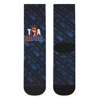 Toa Samoa Rugby Crew Socks Siva Tau - Samoan Warriors Pacific Pattern LT03 - Polynesian Pride