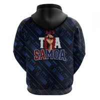 Toa Samoa Rugby Hoodie Siva Tau - Samoan Warriors Pacific Pattern LT03 - Polynesian Pride