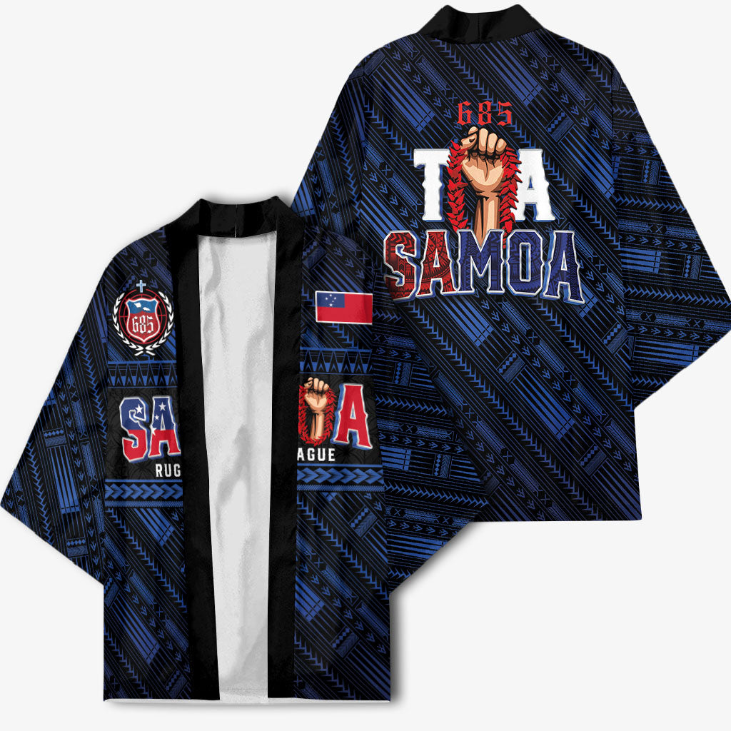 Toa Samoa Rugby Kimono Siva Tau - Samoan Warriors Pacific Pattern LT03 - Polynesian Pride