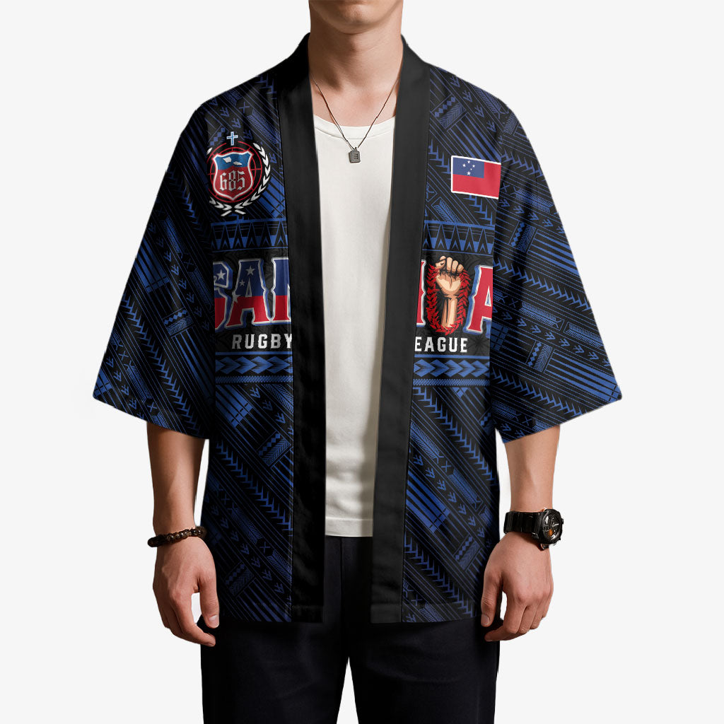 Toa Samoa Rugby Kimono Siva Tau - Samoan Warriors Pacific Pattern LT03 - Polynesian Pride