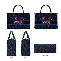 Toa Samoa Rugby Leather Bag Siva Tau - Samoan Warriors Pacific Pattern LT03 - Polynesian Pride