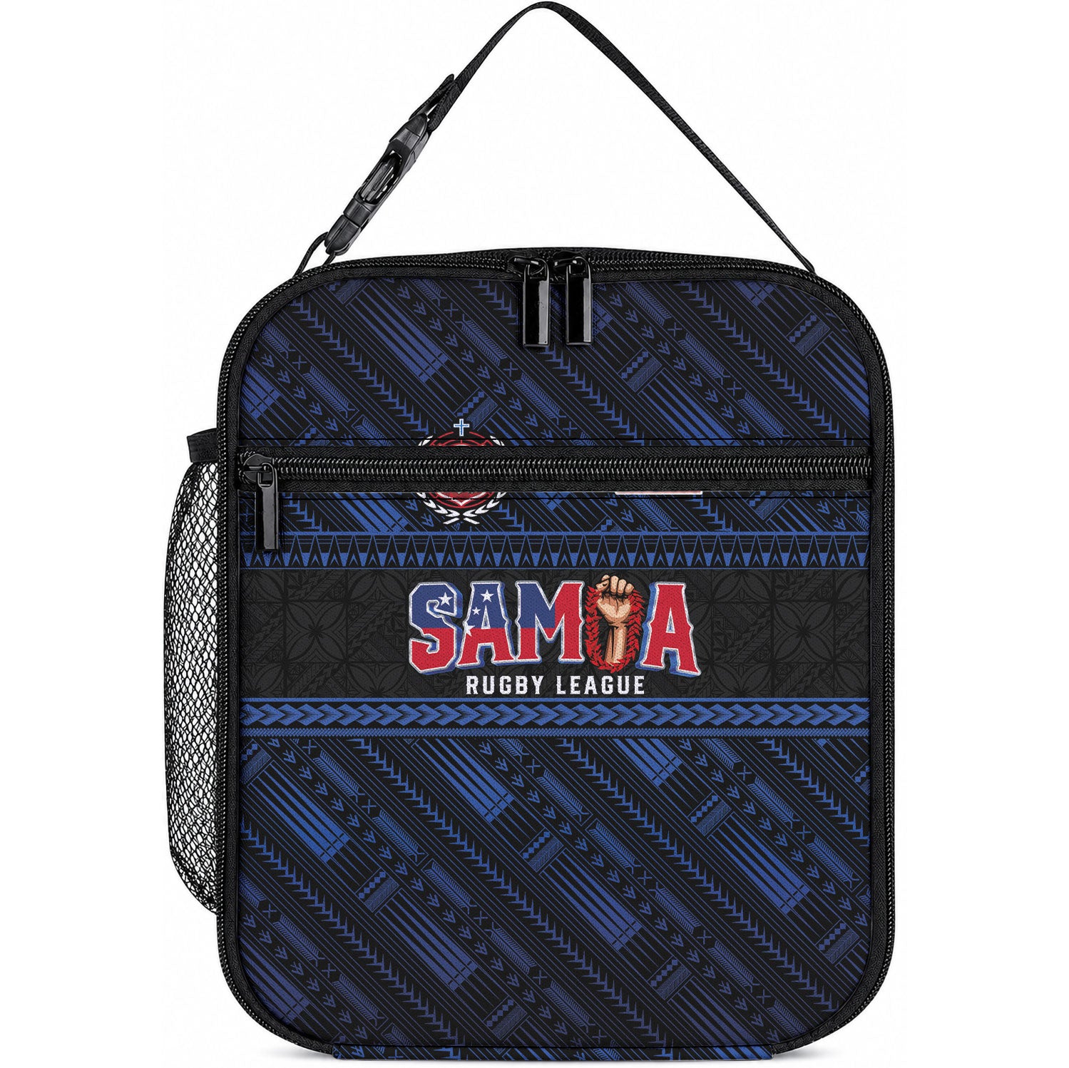 Toa Samoa Rugby Lunch Bag Siva Tau - Samoan Warriors Pacific Pattern