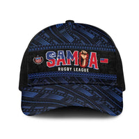 Toa Samoa Rugby Mesh Trucker Cap Siva Tau - Samoan Warriors Pacific Pattern