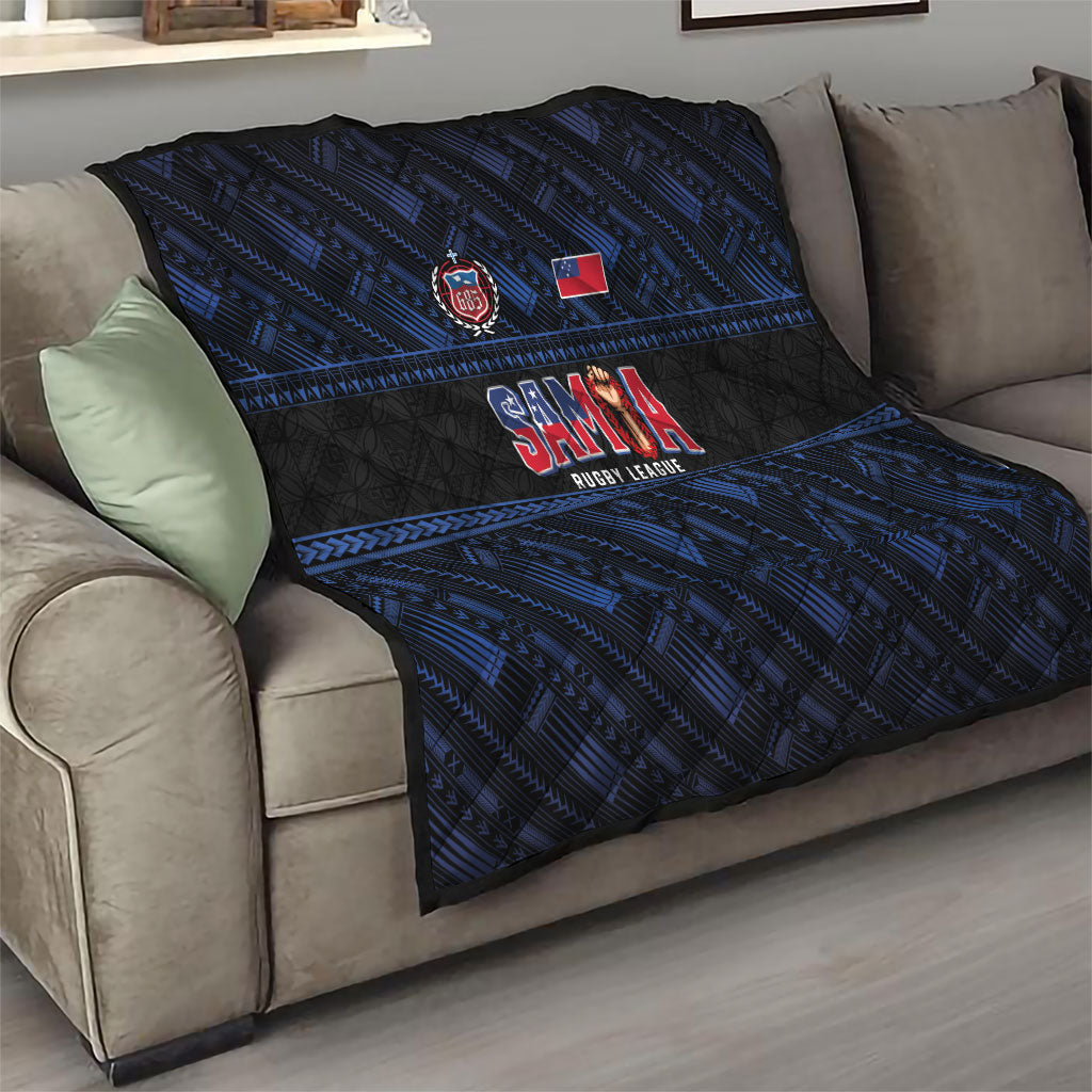Toa Samoa Rugby Quilt Siva Tau - Samoan Warriors Pacific Pattern LT03 - Polynesian Pride