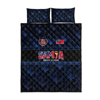 Toa Samoa Rugby Quilt Bed Set Siva Tau - Samoan Warriors Pacific Pattern LT03 - Polynesian Pride