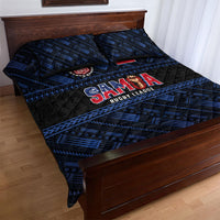 Toa Samoa Rugby Quilt Bed Set Siva Tau - Samoan Warriors Pacific Pattern LT03 - Polynesian Pride