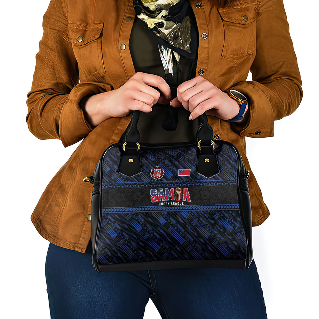 Toa Samoa Rugby Shoulder Handbag Siva Tau - Samoan Warriors Pacific Pattern LT03 - Polynesian Pride