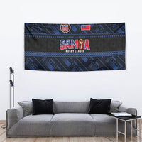 Toa Samoa Rugby Tapestry Siva Tau - Samoan Warriors Pacific Pattern LT03 - Polynesian Pride