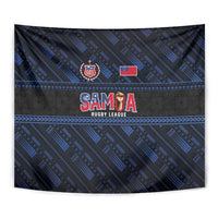 Toa Samoa Rugby Tapestry Siva Tau - Samoan Warriors Pacific Pattern LT03 - Polynesian Pride