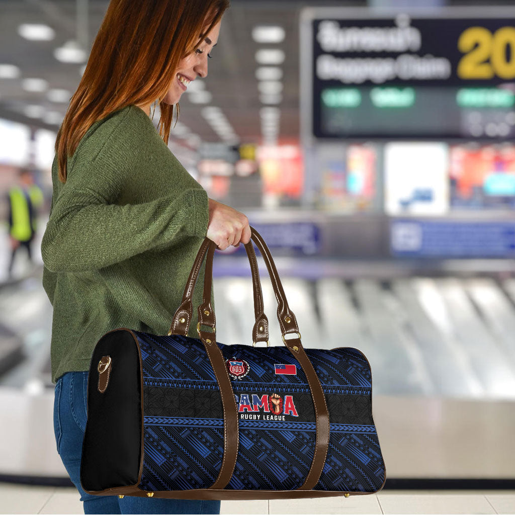 Toa Samoa Rugby Travel Bag Siva Tau - Samoan Warriors Pacific Pattern LT03 - Polynesian Pride