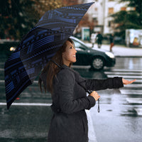 Toa Samoa Rugby Umbrella Siva Tau - Samoan Warriors Pacific Pattern LT03 - Polynesian Pride