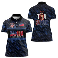 Toa Samoa Rugby Women Polo Shirt Siva Tau - Samoan Warriors Pacific Pattern LT03 - Polynesian Pride