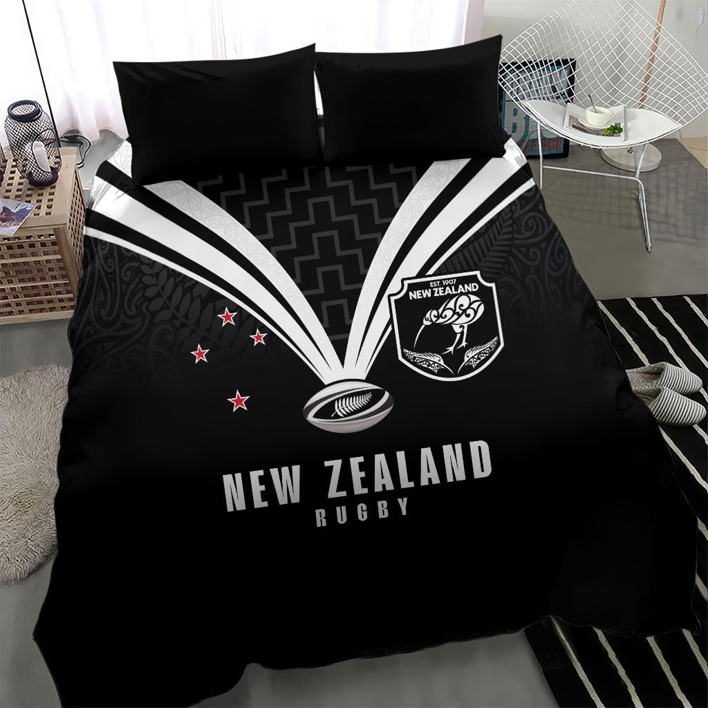 New Zealand Maori Rugby Bedding Set Aotearoa Tribal Motif Retro Concept LT03 - Polynesian Pride