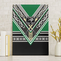 New Zealand Maori Rugby Canvas Wall Art Aotearoa Koru Geometric - Naturalistic Green LT03 Without Frame Green - Polynesian Pride