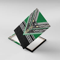 New Zealand Maori Rugby Canvas Wall Art Aotearoa Koru Geometric - Naturalistic Green LT03 With Frame Green - Polynesian Pride