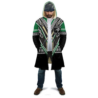 New Zealand Maori Rugby Custom Cloak Aotearoa Koru Geometric - Naturalistic Green LT03 - Polynesian Pride